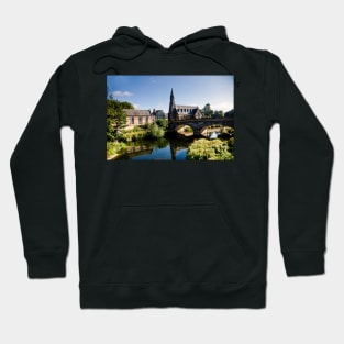 The River Wansbeck at Morpeth in Northumberland. Hoodie